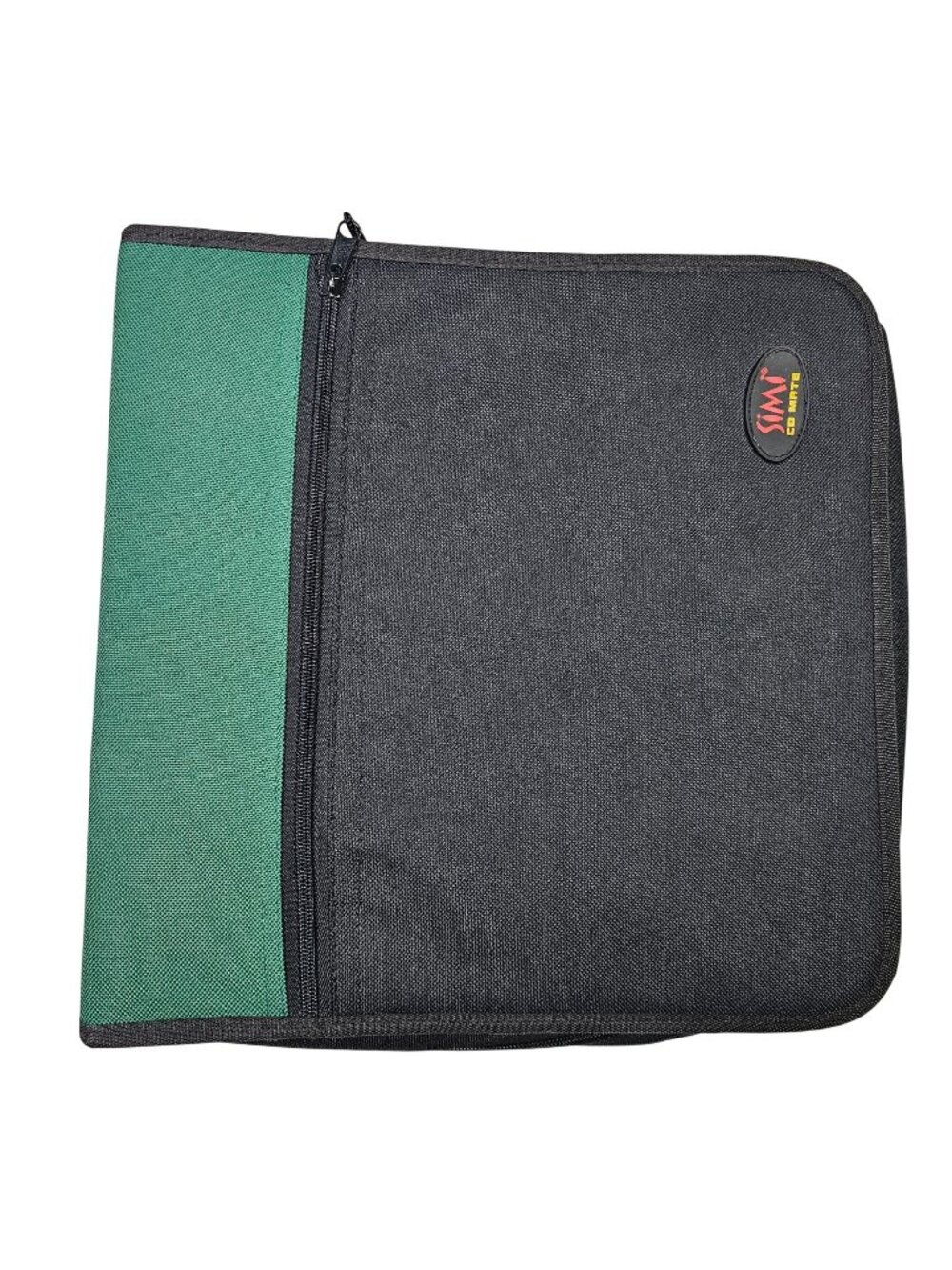 Simi CD Mate 224-Disc CD/DVD/Game Holder Storage Carry Case - Black / Green